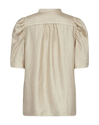 Co' Couture - Tassy CC Lace Puff Skjorte - Bisquit 